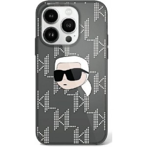 Karl Lagerfeld case for iPhone 16 6,1" KLHCP16SHKLPKHK black Hard IML Karl Head Electroplated