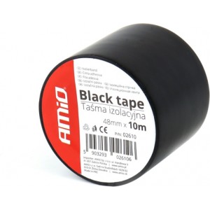 Amio Black tape 48mm x 10m