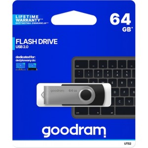 Goodram pendrive 64GB USB 2.0 Twister black