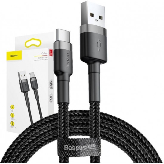 Baseus Cafule cable USB-C 3A 0.5m (Gray+Black)