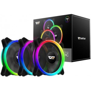 Darkflash Computer Fan Set ARGB Darkflash DR12 Pro 3in1 120x120 (black)