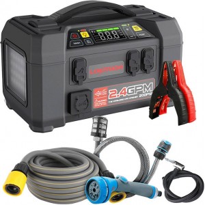 Lokithor AW401 Jump Starter / Booster 2500A + Powerbank 20000mAh + Compressor + Flash Light + Power Wash 5-in-1 Device