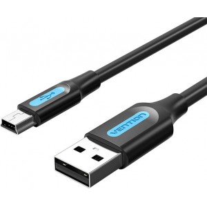 Vention USB 2.0 A to Mini-B cable Vention COMBD 0.5m Black PVC