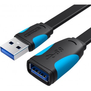 Vention Flat USB 3.0 extender Vention VAS-A13-B200 2m Black