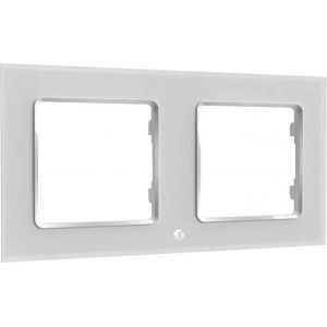 Shelly Switch frame double Shelly (white)