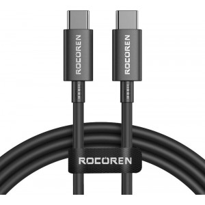 Rocoren Fast Charging cable Rocoren USB-C to USB-C Simples Series 100W, 2m (black)