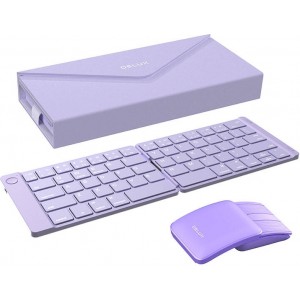 Delux Set Wireless foldable Keyboard Delux KF10 and mouse MF10PRO