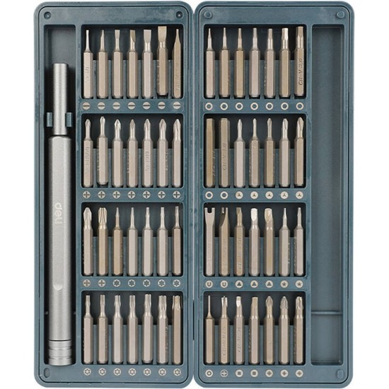 Deli Tools EDL241057 precision screwdriver set, 57 el.