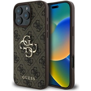 Cg Mobile Sas Guess case for iPhone 16 Pro Max 6,9" GUHCP16X4GMGBR 4G Big Logo brown