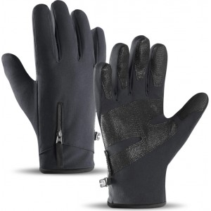 Hurtel Anti-slip winter phone sports gloves (size L) - black