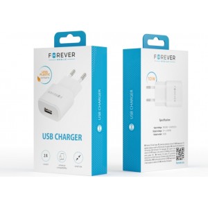 Forever TC-01 charger 1x USB 2A white