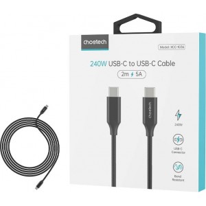 Choetech Cable USB-C do USB-C Choetech XCC-1036 240W 2m (black)