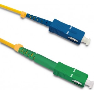 Qoltec Patchcord fiber optic SC/APC - SC/UPC | Singlemode | 9/125 | G652D | Simplex | 5m