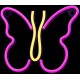 Neon LED Light BUTTERFLY pink NNE03 Neolia