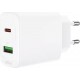 Acefast wall charger USB Type C / USB 20W, PPS, PD, QC 3.0, AFC, FCP white (A25 white)