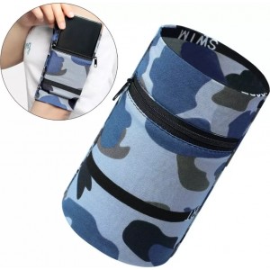 4Kom.pl Fabric armband for running fitness camo blue