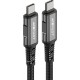 Acefast C1-09 USB-C / USB-C USB4 PD3.1 cable 5A 1m - gray-black