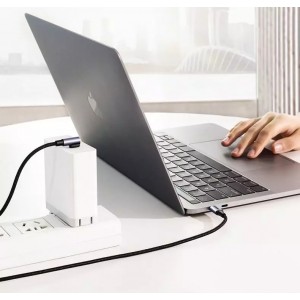 Ugreen Angled Cable USB Type C - USB Type C Power Delivery 60W 20V 3A 2m Black/Grey (US255 50125)