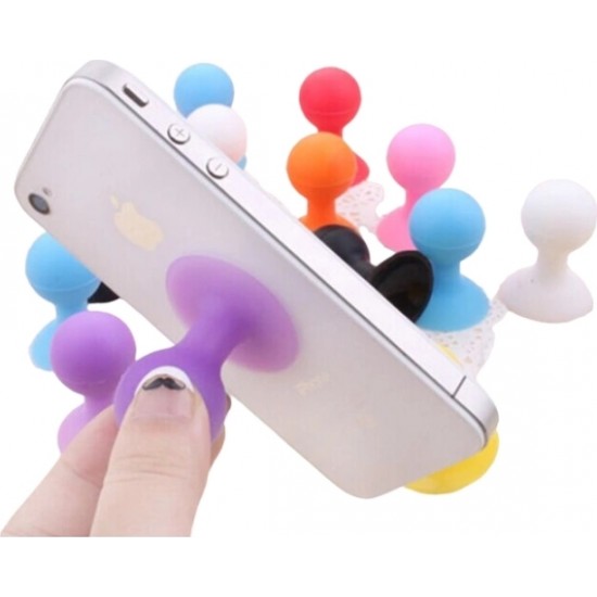 Hurtel Phone holder with a round head - purple