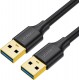 Ugreen US128 10370 USB-A 3.0 / USB-A 3.0 5Gb/s cable 1m - black