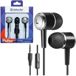 Defender In-ear wired headphones with microphone Defender PULSE 427 mini Jack 3.5mm black