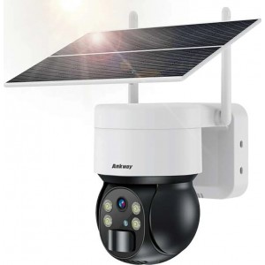 Choetech ASC006-WF solar intelligent PTZ WiFi camera with 5W solar panel - white