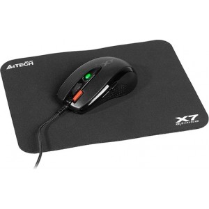 A4Tech 46028 Mouse & Pad X-7120 Black