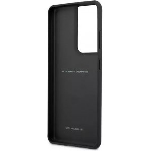 Ferrari Etui na telefon Ferrari Hardcase do Samsung Galaxy S21 Ultra czarny/black hardcase On Track Perforated