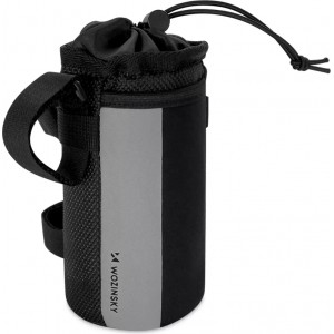 Wozinsky thermal water bottle bag for bike or scooter 1 l black (WBB29BK)