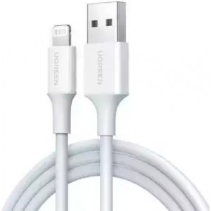 Ugreen Lightning to USB cable UGREEN 2.4A US155, 1.5m (white)