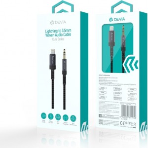 Devia cable audio Ipure EC619 Lightning - jack 3,5 mm 1,0 m black