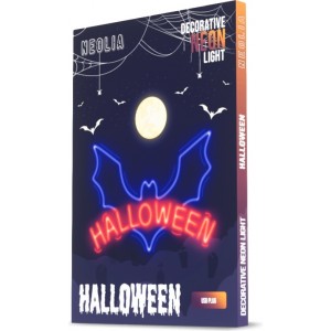 Neon PLEXI LED HALLOWEEN blue red NNE17 Neolia