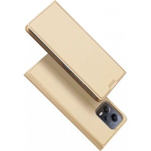 Dux Ducis Skin Pro Case for Xiaomi Redmi Note 12 Pro Flip Card Wallet Stand Gold