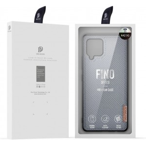 Dux Ducis Fino case covered with nylon material for Samsung Galaxy A42 5G gray