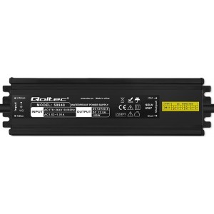 Qoltec LED Driver IP67 150W | 12V | 12.5A | Waterproof | Black