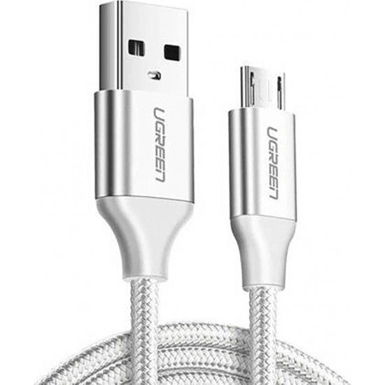 Ugreen US290 60152 USB-A / micro USB 2.4A 1.5m Cable - White