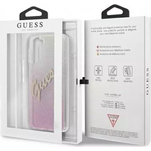 Guess GUHCS21MPCUGLSPI S21 G996 pink/pink hardcase Glitter Gradient Script