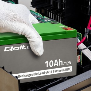 Qoltec AGM battery | 12V | 10Ah | Maintenance-free | Efficient| LongLife | for UPS, security