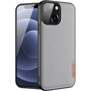 Dux Ducis Fino case cover covered with nylon material iPhone 13 mini gray