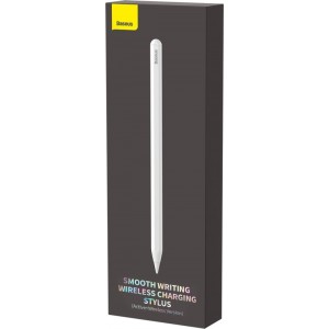 Baseus stylus with wireless charging for iPad white + replaceable tip