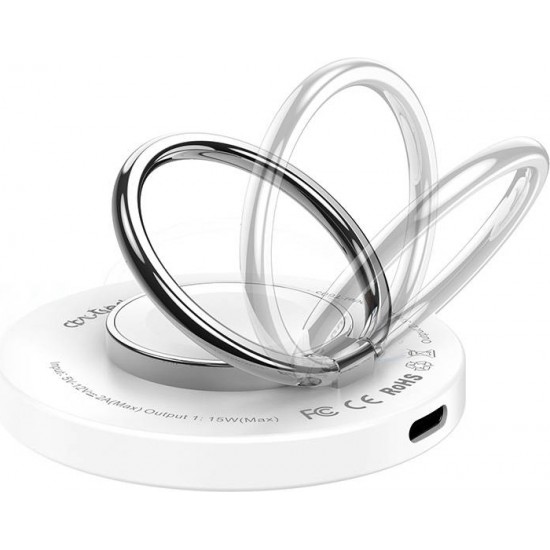 Choetech Wireless charger 2-in-1 Choetech T603-F, holder (white)