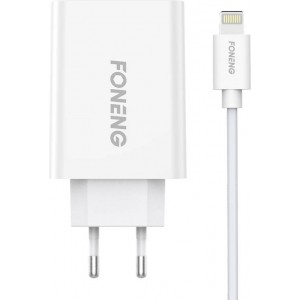 Foneng Fast charger Foneng 1x USB EU43 10.5W + USB Lightning cable