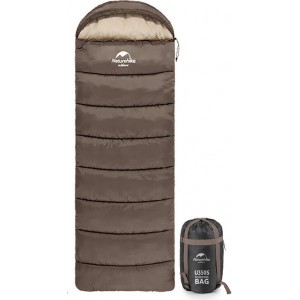 Naturehike ENVELOPE STYLE sleeping bag with hood U250 (gray)