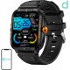 Colmi P76 smartwatch (black and orange)