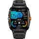 Colmi P76 smartwatch (black and orange)