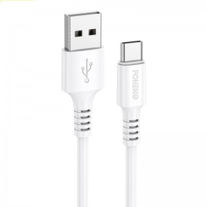 Foneng Cable USB to USB C Foneng, x85 3A Quick Charge, 1m (white)