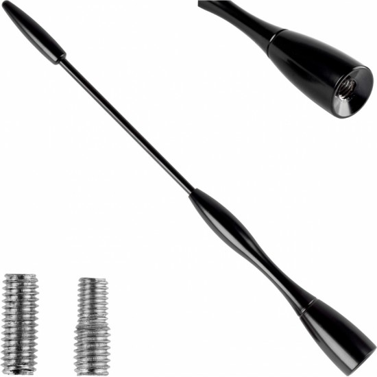 Amio Car Antenna Aluminium mast 16 cm 5/6mm adaptor ANTM04