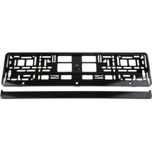 Utal License Plate Frame - Black metalic