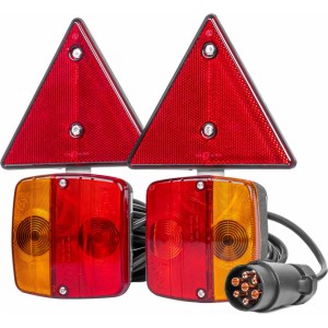 Amio Magnetic trailer lamp set with triangle