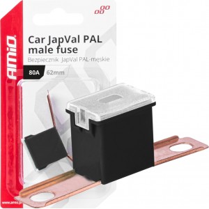 Amio Car JapVal PAL male fuses 62mm 80A AMIO-03432